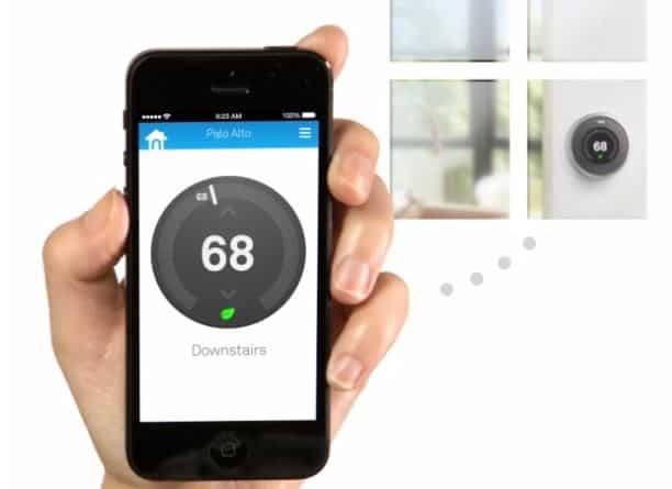 Nest thermostat smart phone app programing  